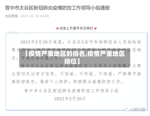 【疫情严重地区的排名,疫情严重地区排位】