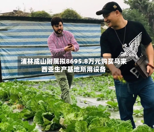 浦林成山附属拟8695.8万元购买马来西亚生产基地所用设备-第2张图片