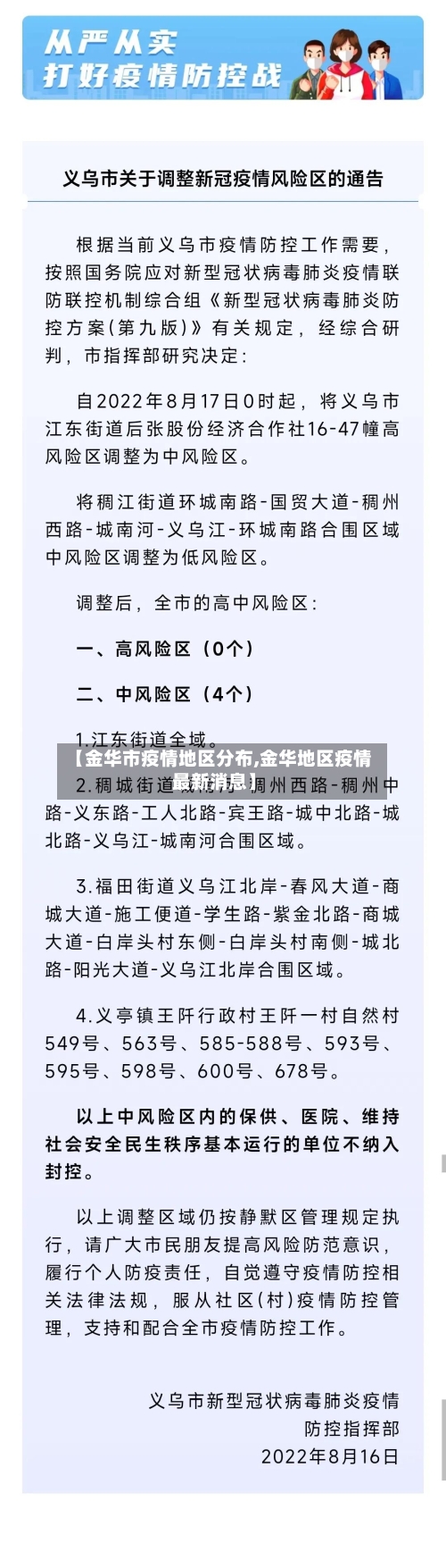 【金华市疫情地区分布,金华地区疫情最新消息】