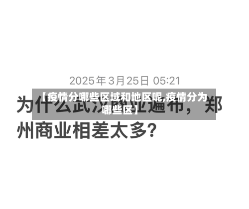 【疫情分哪些区域和地区呢,疫情分为哪些区】