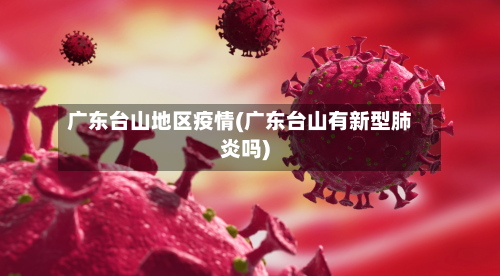 广东台山地区疫情(广东台山有新型肺炎吗)