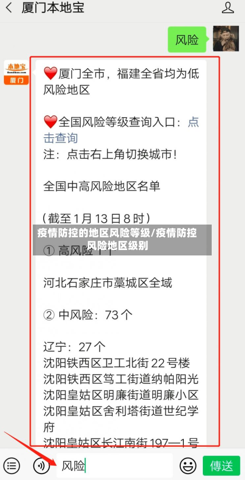 疫情防控的地区风险等级/疫情防控风险地区级别