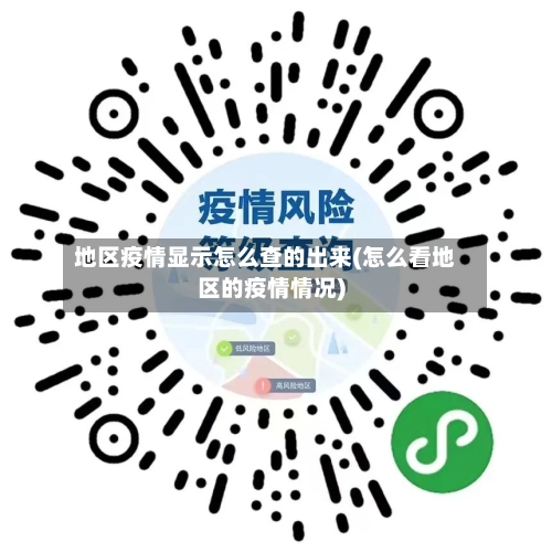 地区疫情显示怎么查的出来(怎么看地区的疫情情况)-第3张图片
