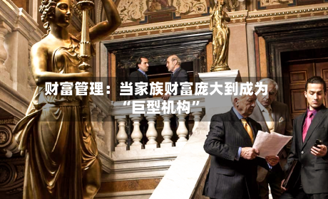 财富管理：当家族财富庞大到成为“巨型机构”