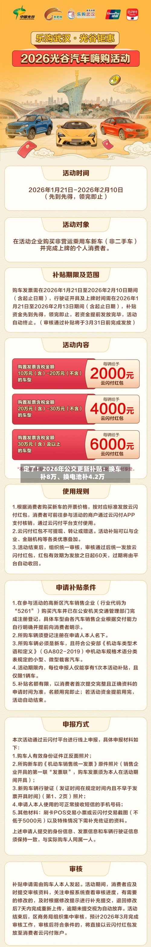 定了！2026年公交更新补贴：换车补8万	、换电池补4.2万-第3张图片
