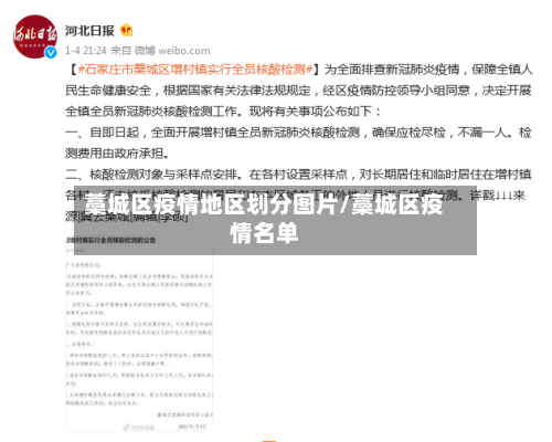 藁城区疫情地区划分图片/藁城区疫情名单