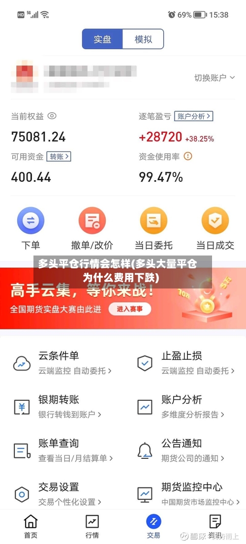 多头平仓行情会怎样(多头大量平仓为什么费用下跌)