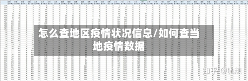 怎么查地区疫情状况信息/如何查当地疫情数据