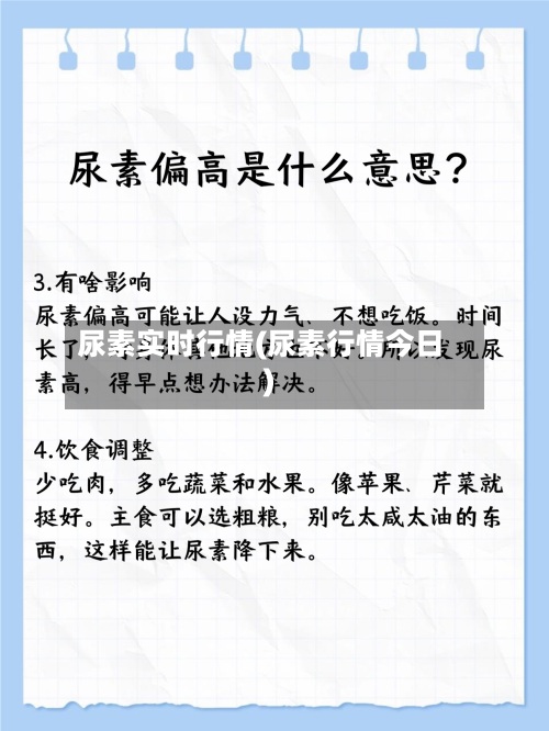 尿素实时行情(尿素行情今日)