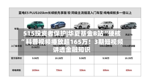 515投资者保护|华夏基金B站“硬核	”科普视频播放超165万！3期短视频讲透金融知识-第2张图片