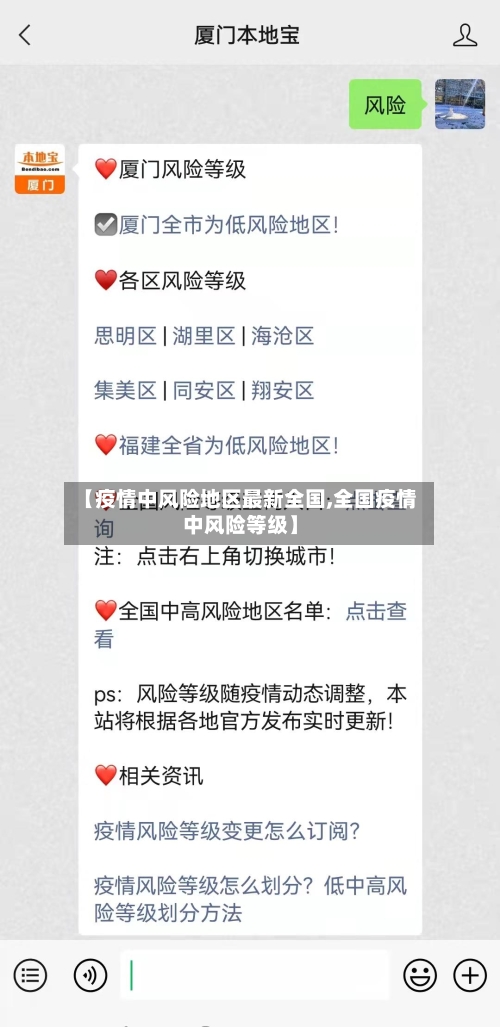 【疫情中风险地区最新全国,全国疫情中风险等级】-第3张图片